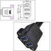 Speed USB3.0 Extension Cable USB3.0 Double Port Data Cable for Efficient Device Connectivity Fast Data Transmission