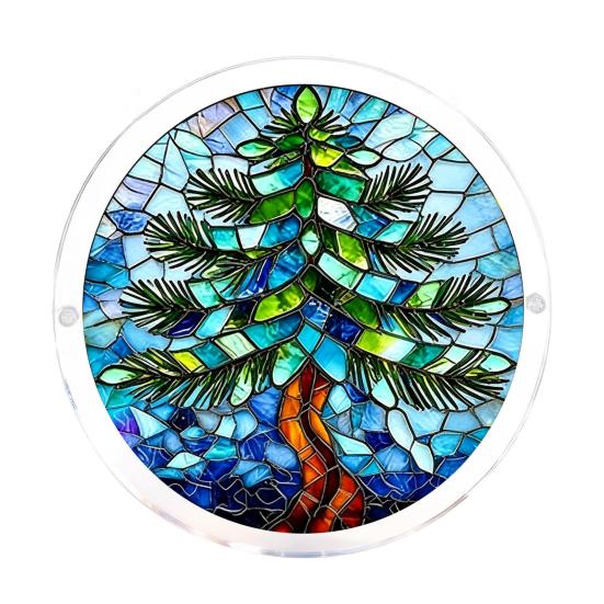 

Stained Glass Style Puzzle Suncatcher Acrylic Window Hanging Ornaments DIY Jigsaw Puzzle Art Sun Catcher Kit for Adults N