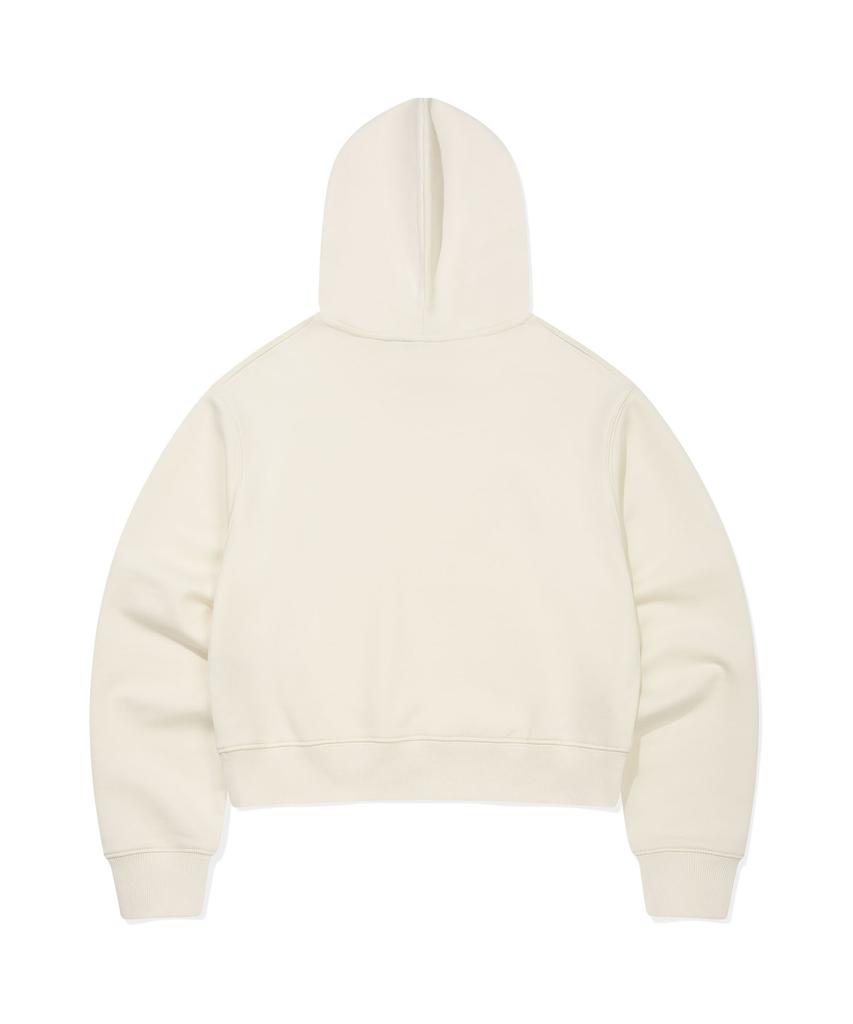 [26Ss] Women'S Lily Wappen Crop Hoodie Cream