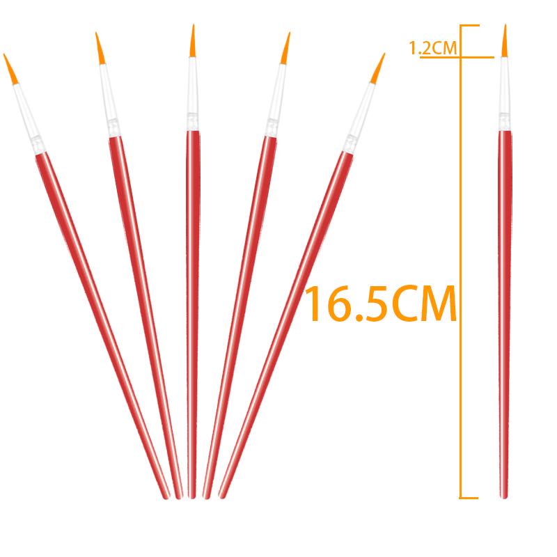 Red Handle Yellow Nylon Hair Children s Paint Brush Red Handle жёлтый