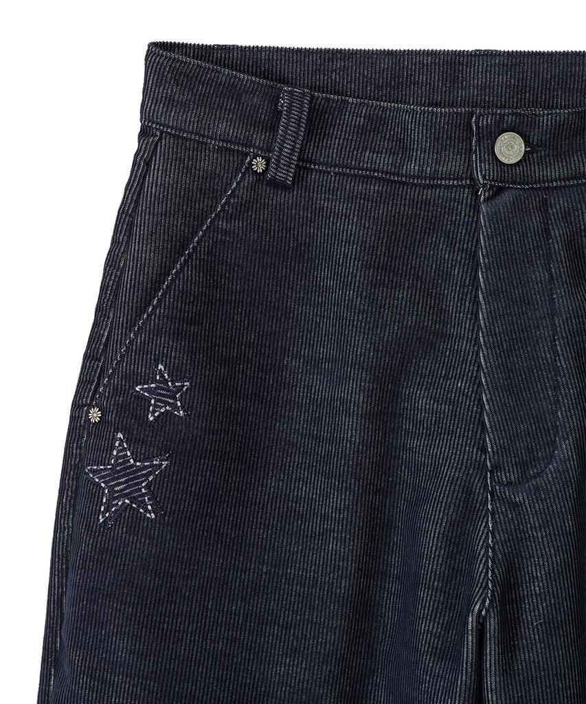 Dandel Dd Star Applique Corduroy Pants (Indigo)