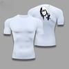 Bleach Clothing Fitness Compression Running T-Shirt Men Tops Bat Printing T Shirts Men Quick-Drying Gym Sportswear Tee for Male