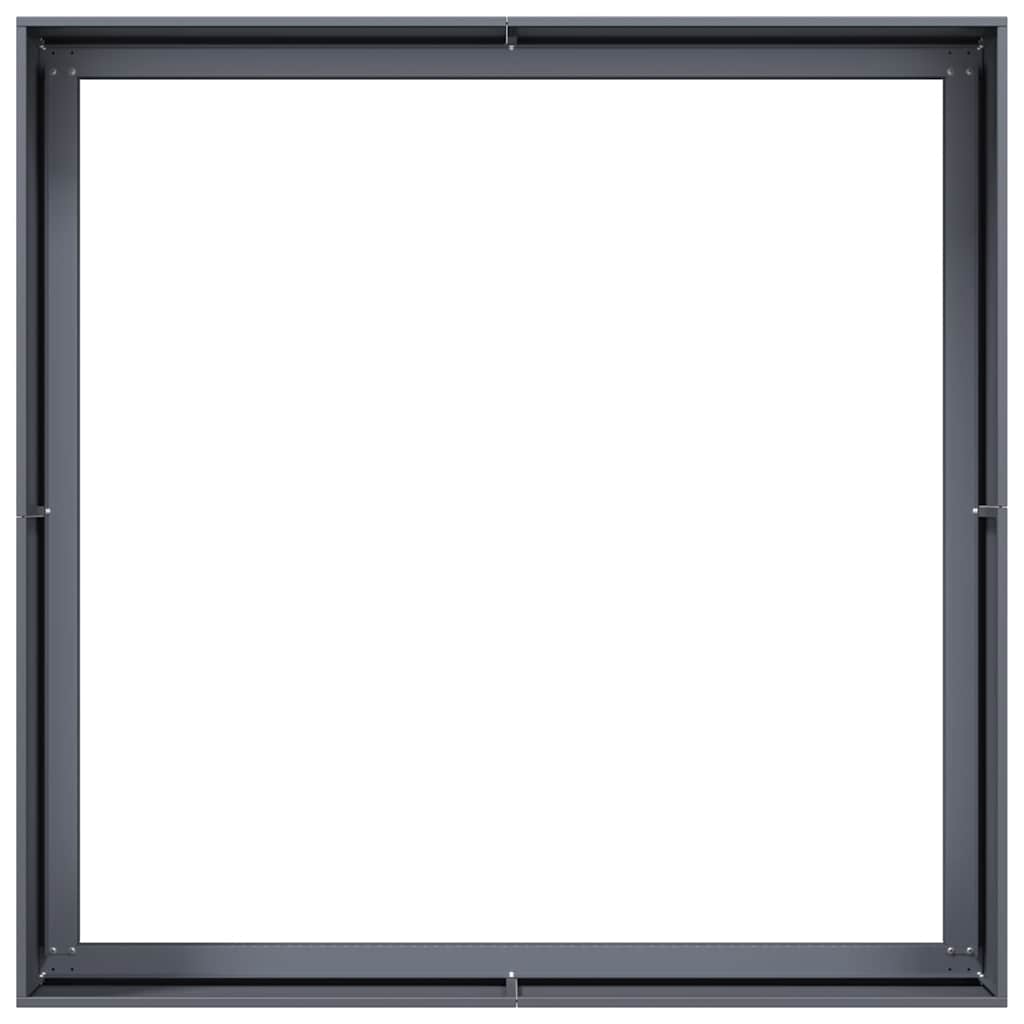 Doniczka Antracyt 100X100X40 Cm Stal