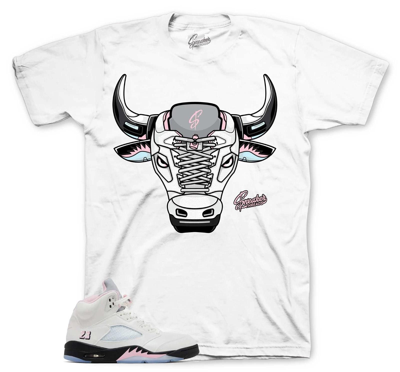 

T-Shirts To Match Retro 5 Soft Pink AJ5 Sneakers - War bully Sneaker Tees 4XL