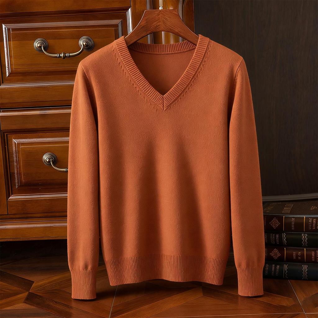 Pánské Dámské vysoce kvalitní podzimní zima pletený svetr svetr s výstřihem do V Dlouhý rukáv Topy Halenka Společenské oblečení Košile Košile Pro muže