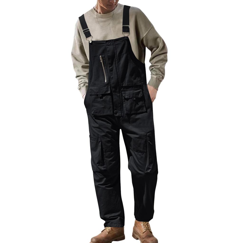 Men Overalls Bib Overall For Mens Work Dungarees Unisex Workwear Romper Oversized Jumpsuit