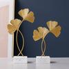 Gold Metal Leaf Wall Decor Wall Ornaments for Bedroom Hanging Parts Hotel Wall Decoration