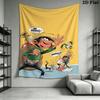 Gaston Lagaffe Animal Wall Tapestry Aesthetic Wall Hanging Printed Fabric Blanket Decorative Tapestries for Bedroom Living Room Home Decor