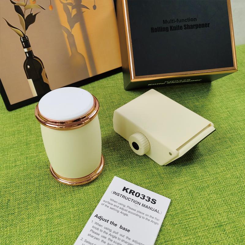 New Manual Roller Sharpener for Home Use Optional 5 Angle Sharpening Stone Multifunctional Fast Sharpener Scissors Kitchen Knife