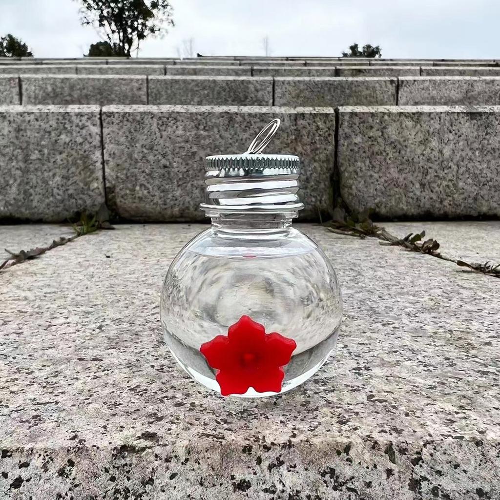 Plastic Hummingbird Hanging Feeder Clearly Bulb Shape Garden Yard Birds Feeders Hummingbird Water Drinking Supplies