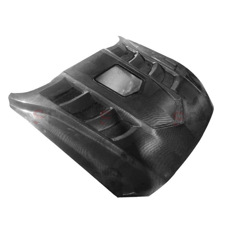 Ford Mustang Carbon Fiber Transparent Engine Hood Body Kit