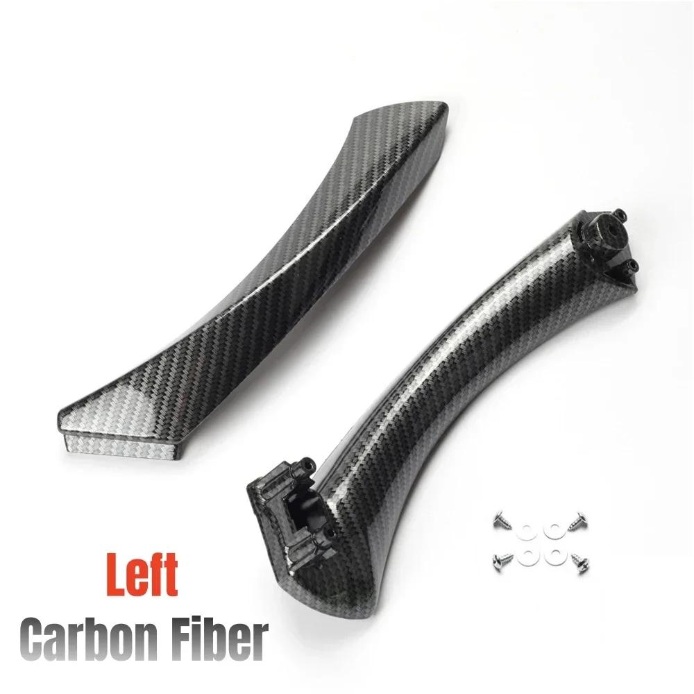 Car Interior Passenger Door Handle Pull Carbon Fiber Kit RHD LHD For BMW 3 Series E90 E91 E92 316 318 320 325 328i 2005-2012