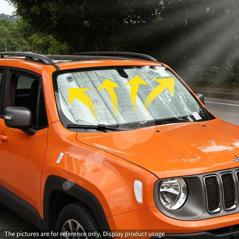 Parasole Anteriore per Parabrezza Auto Tenda Finestrino Parasole Pieghevole Copertura Visiera Parasole Adatta per Jeep Renegade 2016 in Su Accessori Interni Auto, 1 pz