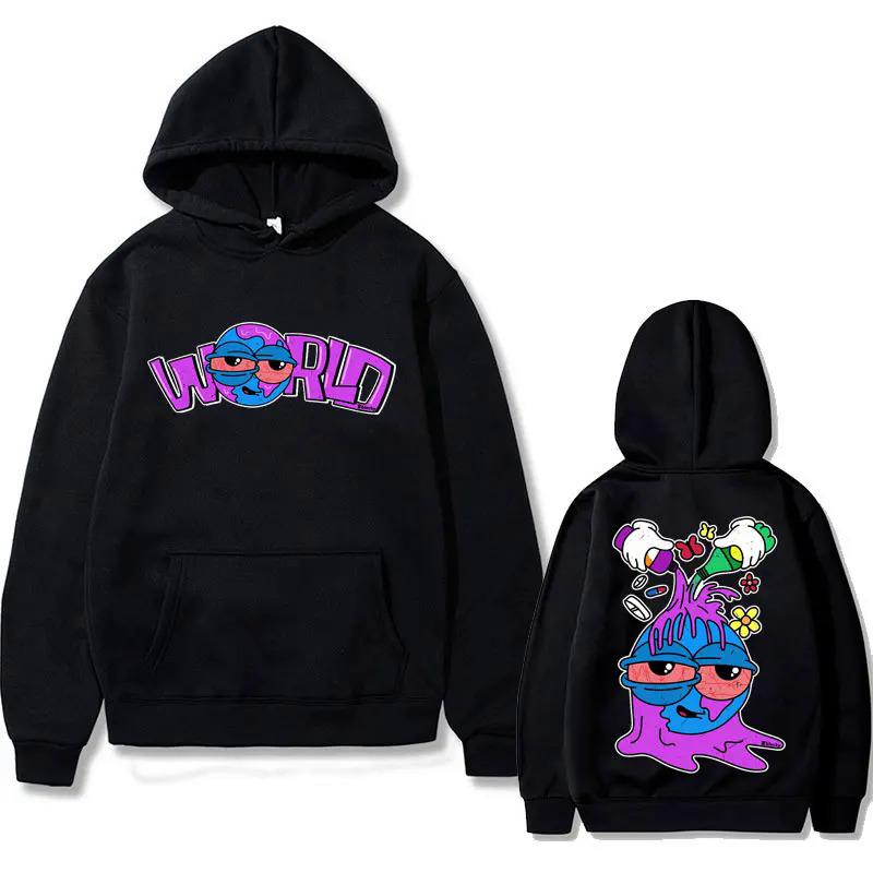 New Fashion Rap Singer Juice WRLD 999 Printed Loose Sports Hoodie with Velvet Sweatshirt Top