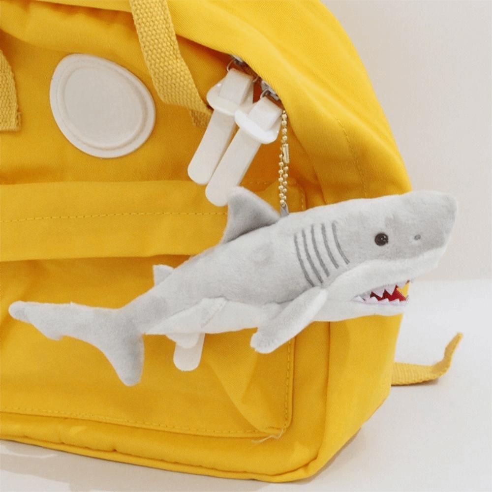 Plush Shark Plush Pendant Cartoon Animal Bag Pendant Cute Shark Plush Keychain  Kids Toys