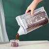 1,5 kg/2 kg Hund Katzenfutter Aufbewahrungsbehälter Plastikeimer mit Messbecher Luftdicht Feuchtigkeitsgeschützt Haustierbedarf Küchengefäß