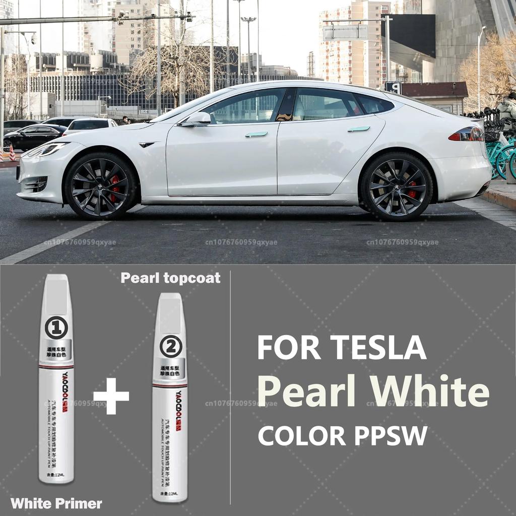 Für Tesla Model 3 Y X S Lackreparaturstift Black Pearl White Lackstift Tesla Felgenlack Reparaturmittel Lackreparaturset