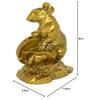 Zodiac Rat Figurine, Ornament, Lucky Charm, Feng Shui, Rat, Copper (Brass)