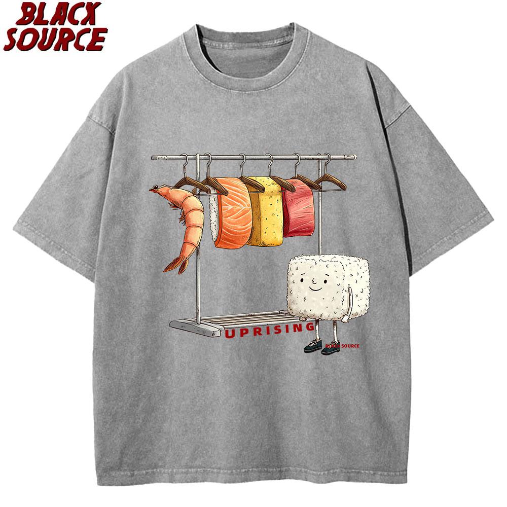 

T Sushi Wardrobe T Shirt Women Men Funny High Quality Tshirt Cotton Graphic T Shirts Loose Shortsleeve Pritned Tshirt Man S