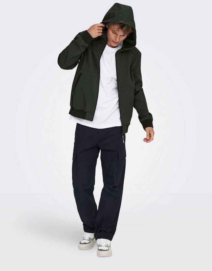Демисезонная куртка Only & Sons Onsbowie Softshell Bomber Noos (22029276) peat