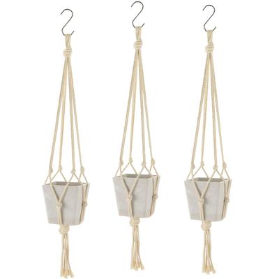 Planter Hanging Pot Botany Hanging Cube 10 Type White Set of 3 Vegetables Stylish Outdoor Soil Plants Houseplants Bonsai 003318
