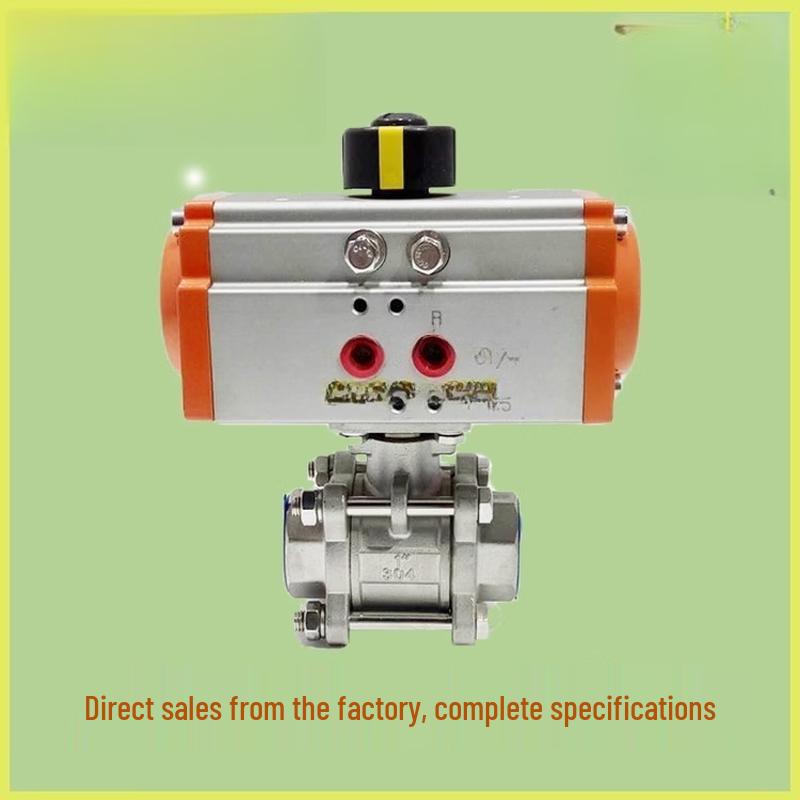 DN80 3-Inch 304 Stainless Steel Pneumatic Ball Valve