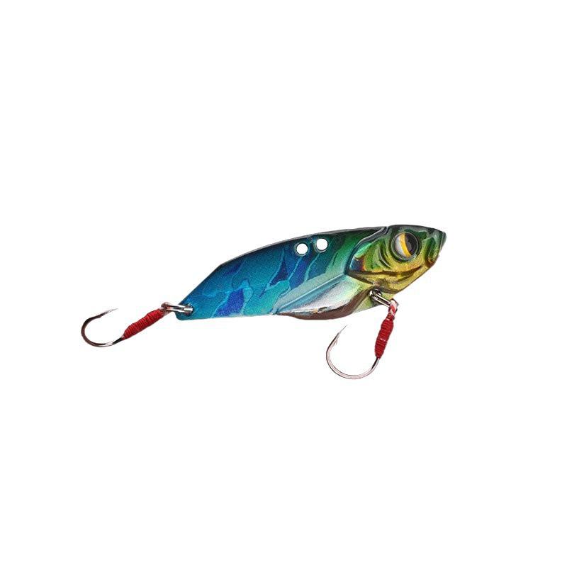 Ultra-Long Cast Iron Spinnerbait: Single Hook Vib Lure for Bass, Mandarin Fish, Aspius - Micro Artificial Bait, Anti-Thunder.