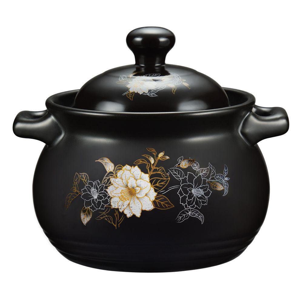 High-Temperature Resistant Large Capacity Ceramic Casserole and Soup Pot for Gas Flame