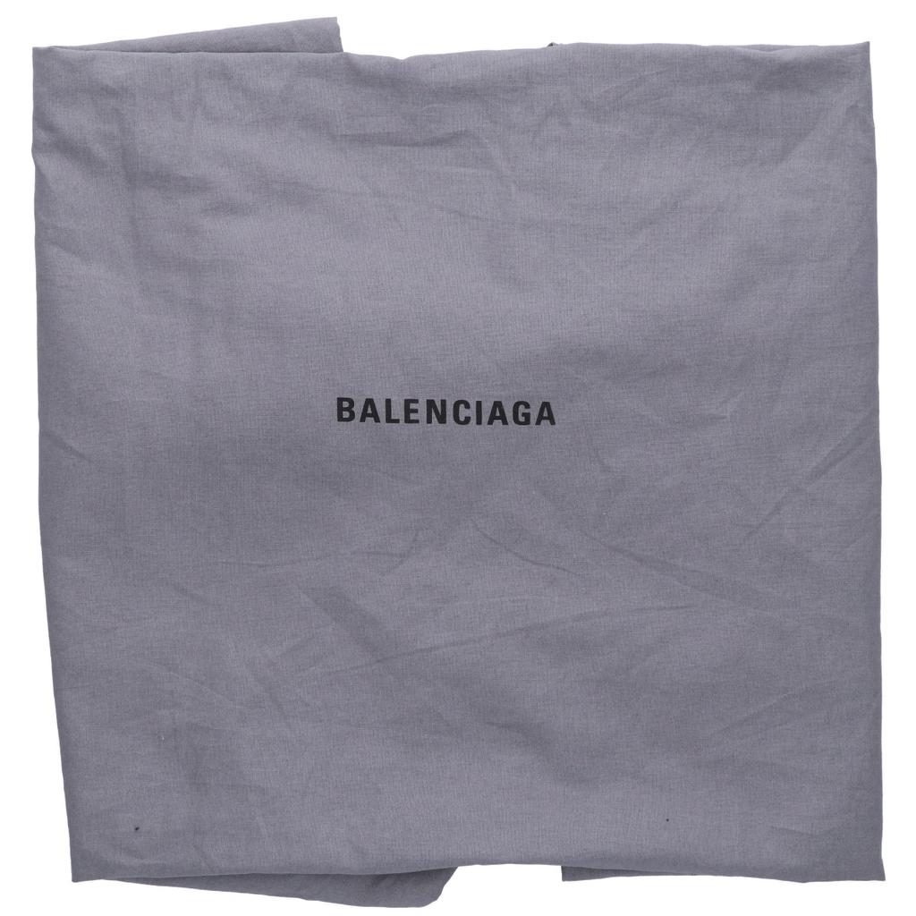BALENCIAGA 702703 210HC Coated Canvas BB All-Over Logo Tote Bag Black x whiteUsed