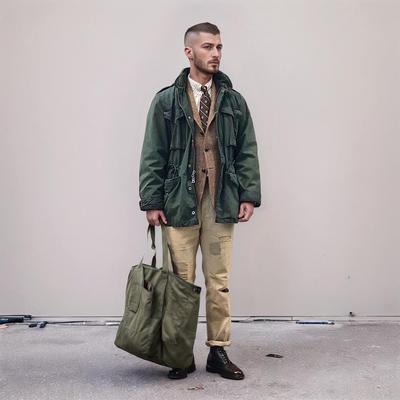 2025 Retro Workwear Men's Multi-Pocket Jacket – Cross-Season, Loose Fit