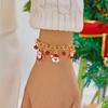 Christmas Tree Stan Claus Snowman Elk Metal Charms Chain Bracelets for Women Girls Xmas Tree Bracelet Jewelry Gift Adjustable