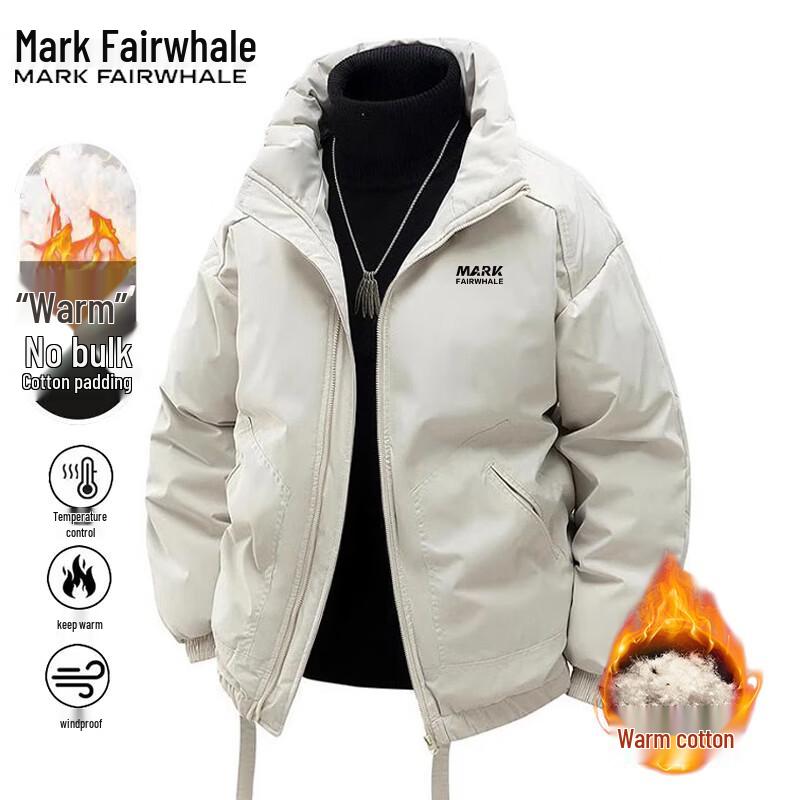 

Mark Fairwhale Men s Thickened Warm Stand Collar Padded Jacket 3XL