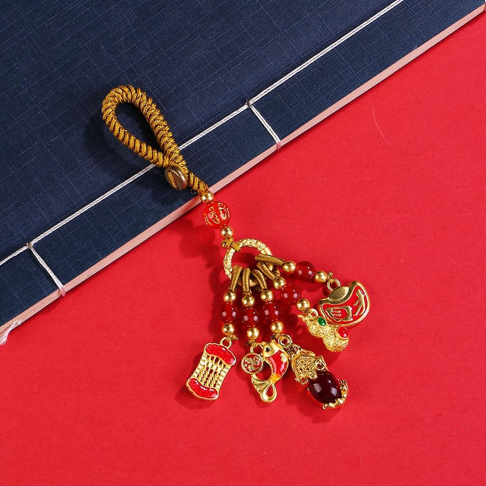 Enamel Car Keys Charms Small Pendant Key Chain Strap Cute Plutus Lucky Keychain  Phone Pendent