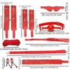 8pcs SM Sex Toy Set, Couple Sex Toys, Collars and Leashes, Handcuffs, Ankle Cuffs, Whips, Mouth Balls, Eye Masks, 10 Meter Rope, Nipple Clip Props