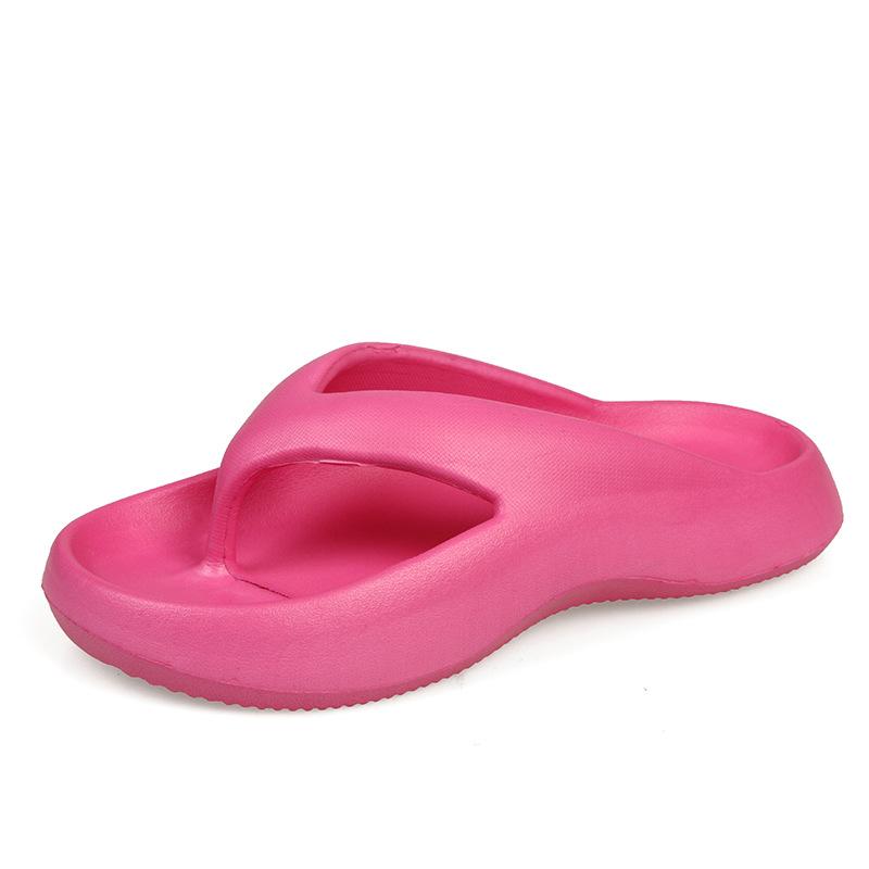Flip-flops women's summer new beach pinch slippers women's heightening non-slip outer wear seaside