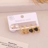Crystals Stud Earrings Vintage Ear Accessories New Ear Rings  for Women Girls