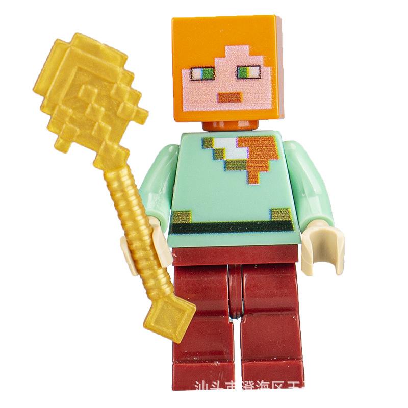 Ninja Warrior Superhero Doll With Weapon Single Building Block Assembly Toy