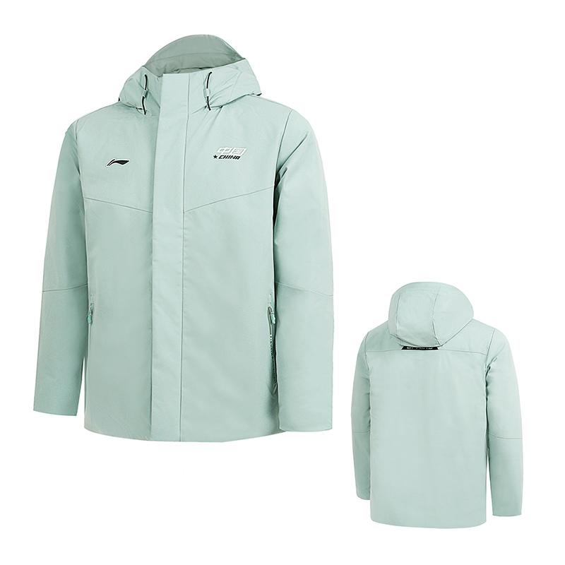 Li-Ning 2025 New Table Tennis Series Short Cotton Jacket Unisex Jacket Gray Green AJMV155-2
