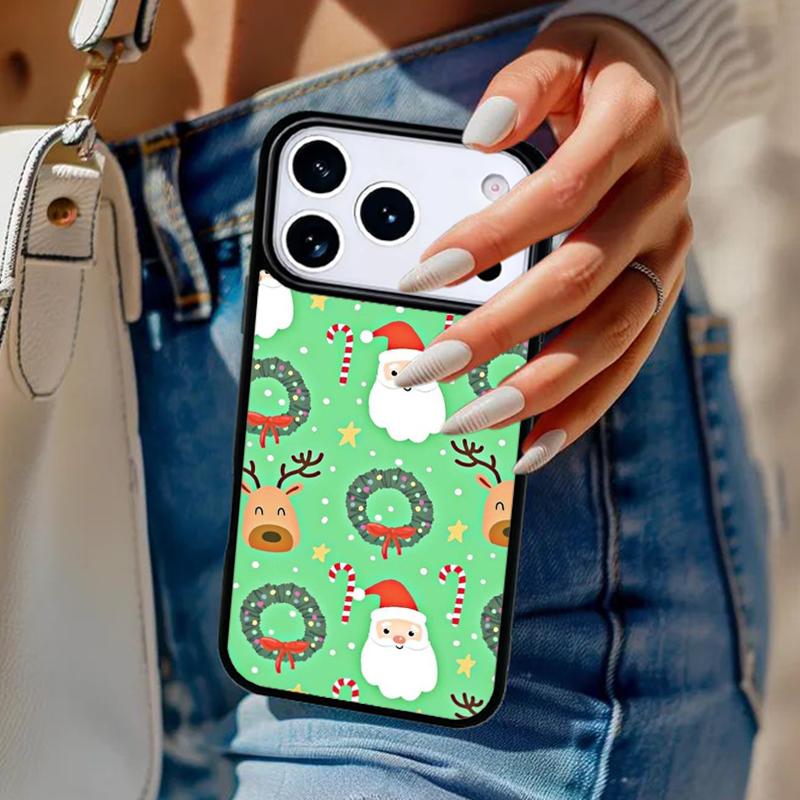 Cute Gingerbread man Christmas Phone Case For iPhone 17 Air 14 15 13 12 Max Cover For Apple 14 15 16 16e 11 Pro Max Plus