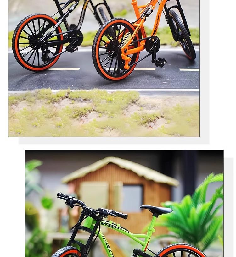 TikTok Alloy Softtail Mountain Bike Model Toy