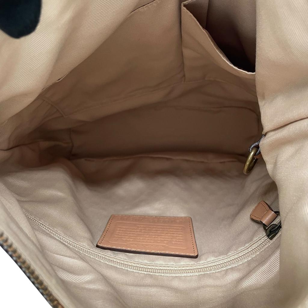 Used COACHShoulder Bag Brown leather Women