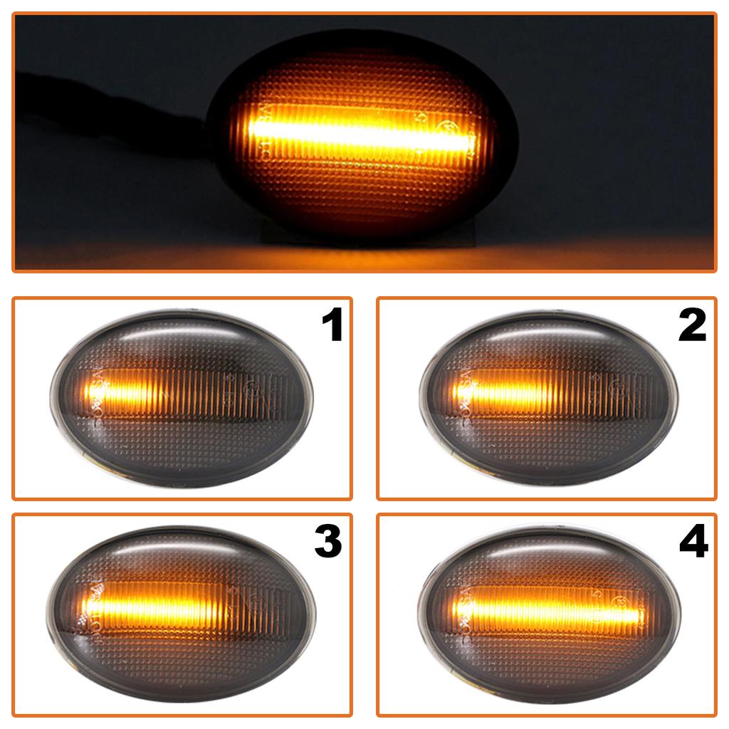 MINI R55 2006- LED Seitenblinker GETÖNT DYNAMISCH 2 Stück. EINSTELLEN