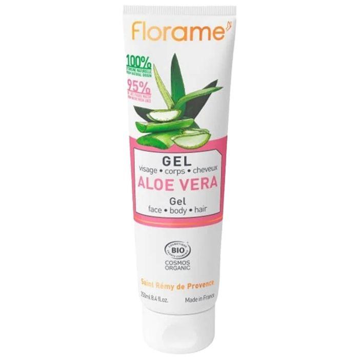 Gel Aloe Vera Bio - Florame - 250ml - Sans Conservateur - Tous Types De Peau - Texture Gel