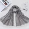 New 70*175Cm Women Muslim Crinkle Hijab for Women Soft Cotton Headscarf Islamic Head Wraps Femme Musulman Head Scarf