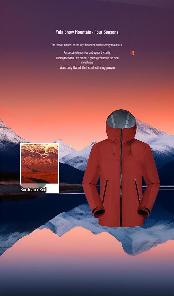 Outdoor Windproof Waterproof Color Block Hiking Jacket 2025: Breathable, Thin, Couple Style, Stormproof Shell.