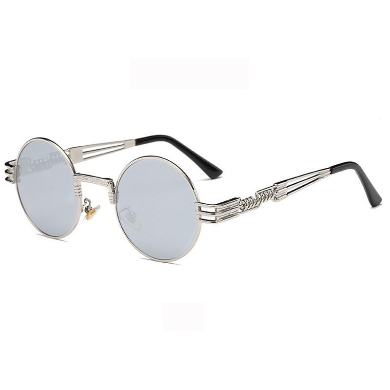 New Punk Sunglasses Personalized Small Round Frame Prince Glasses European and American Fashion Sunglasses Factory Direct Sales Trend