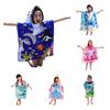 Kids Hooded Robes Bath Towel Super Absorbent Beach Shawl Boy Girl Swim Cartoon