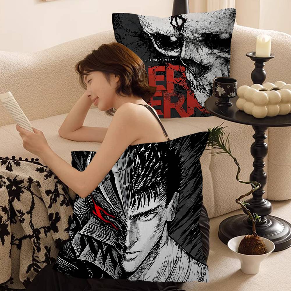 Anime B-berserk Pillow Gift Home Office Decoration Bedroom Sofa Car Cushion Cover Case 45x45