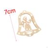 10 Pieces Unfinished Wooden Cutouts Christmas Tree Decoration Hanging Unpainted DIY