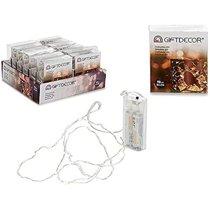 Guirlande Lumineuse LED - GIFT DECOR - 90 Cm - Transparent - Intérieur - LED Intégrée